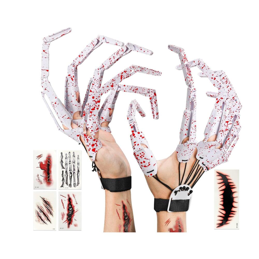 NWT WAASII Halloween Articulated Fingers Accessories Extensions One Size